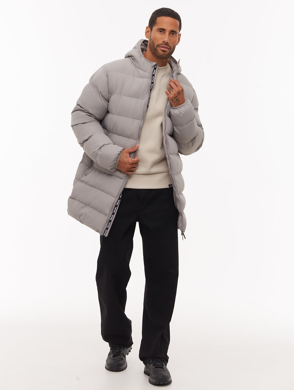 Arviss Grey GY016 Outerwear Jackets Long Shot 5