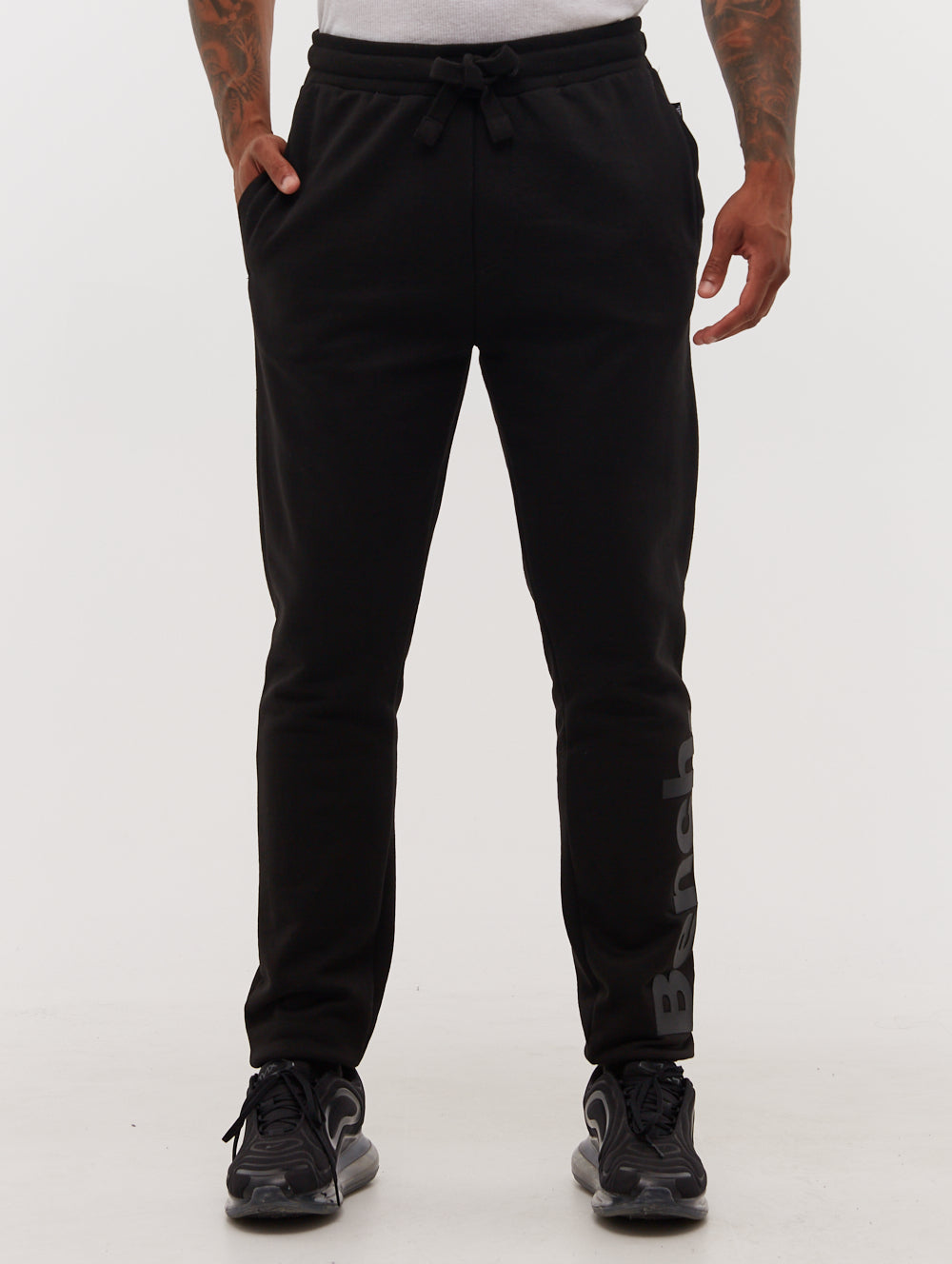 PAXTON Black Joggers Logo Shot 1