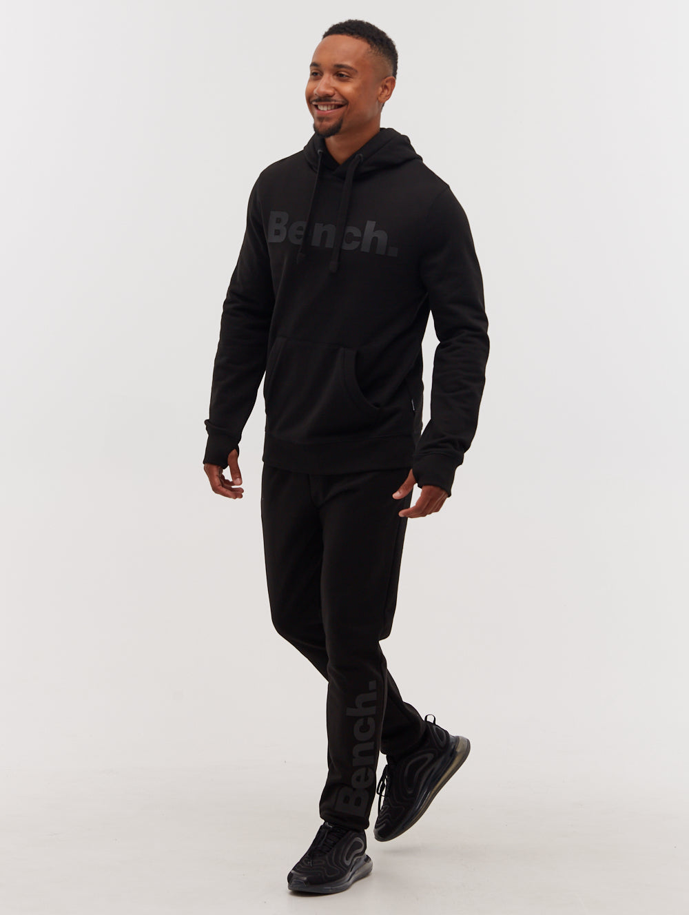 PAXTON Black Joggers Logo Shot 6