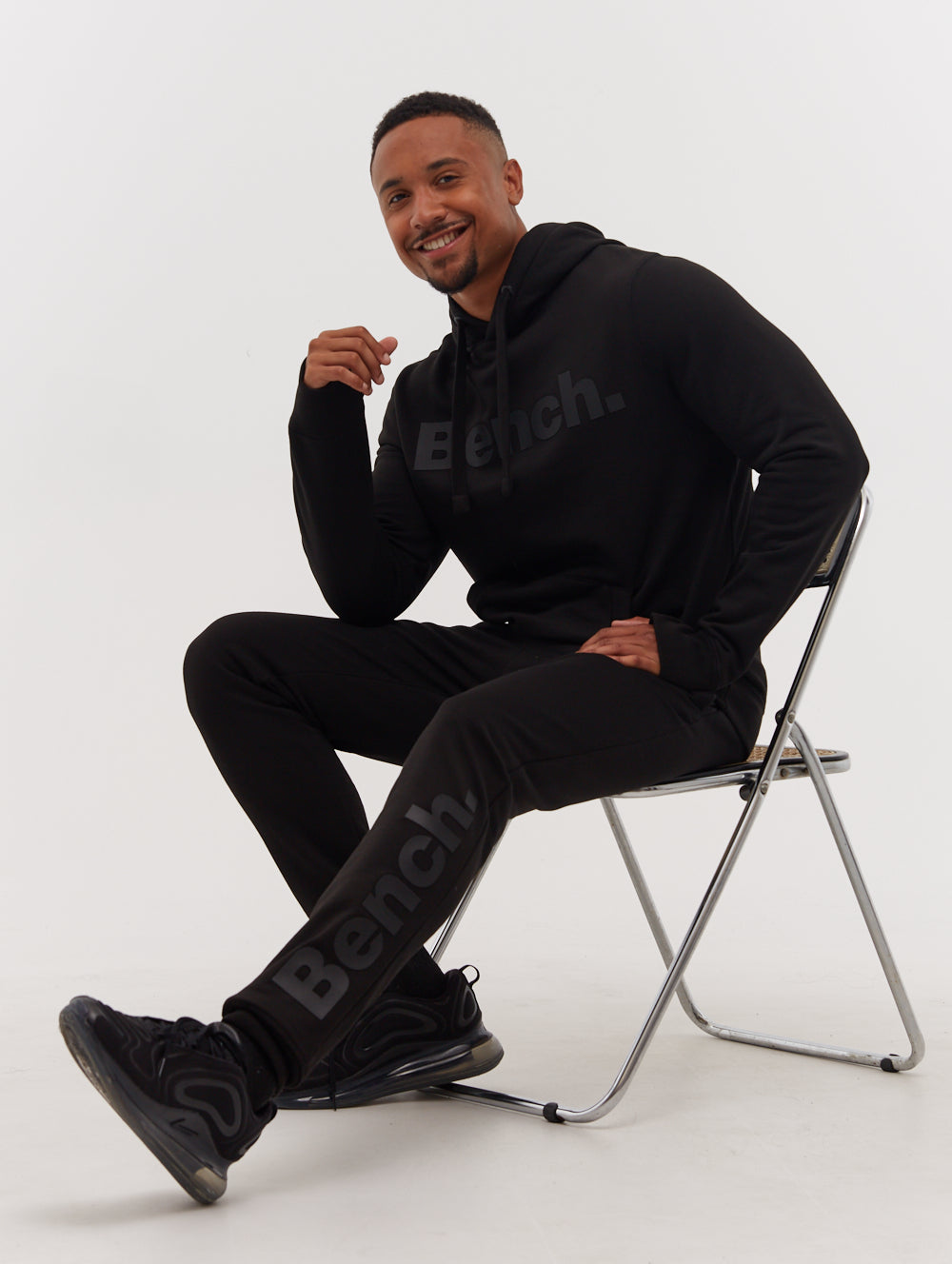 PAXTON Black Joggers Logo Shot 4