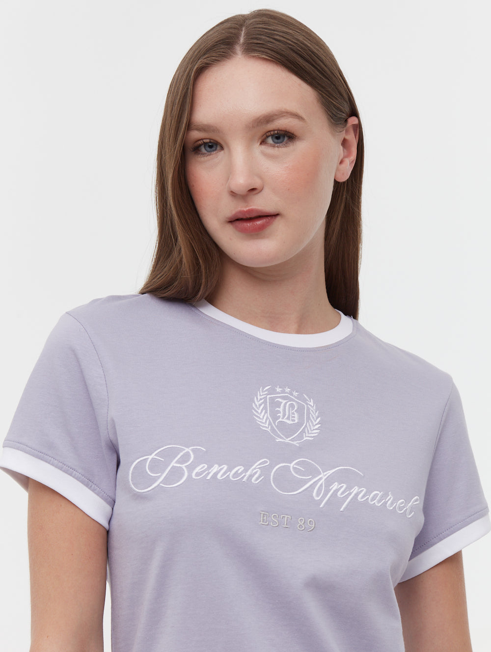 Vivica t-shirt ringer brodé