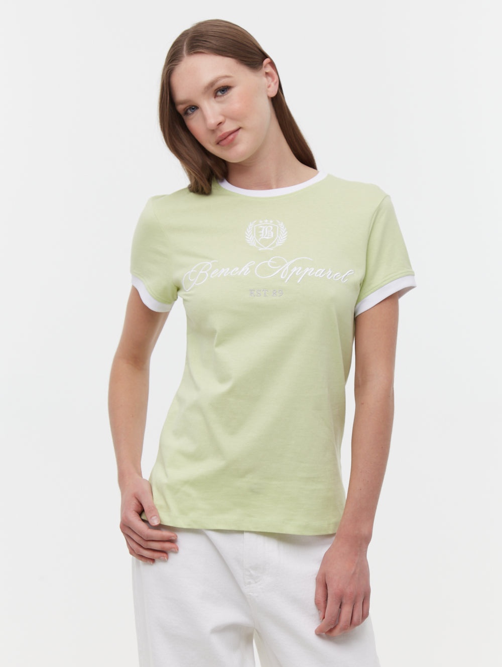 Vivica t-shirt ringer brodé