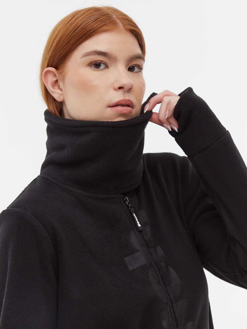 Finish chandail zippé en micropolaire à col montant