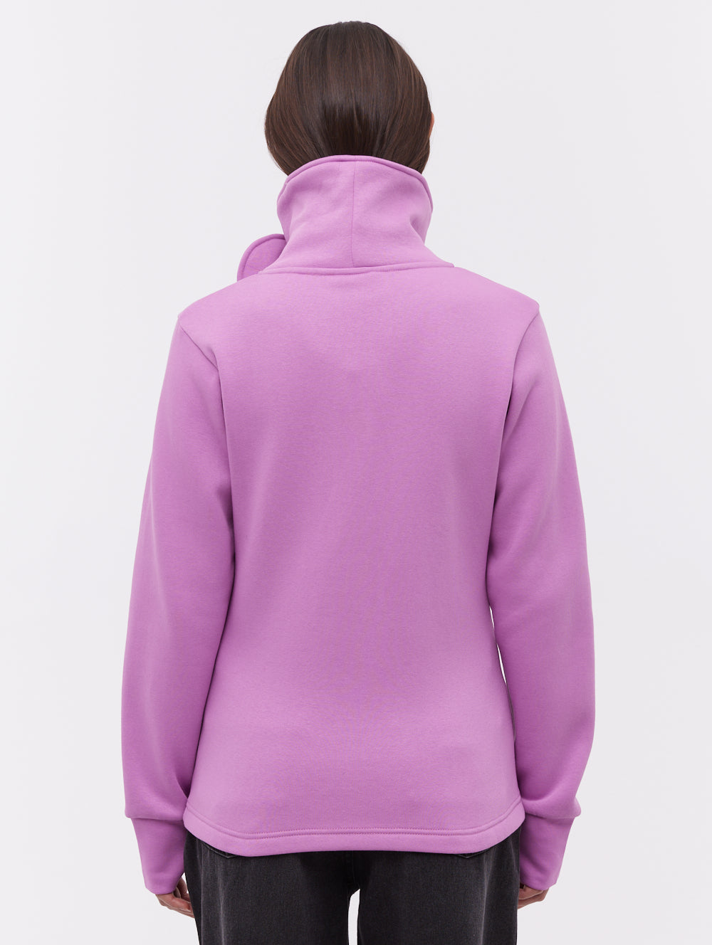 Haylo Wrap Neck Zip-Up