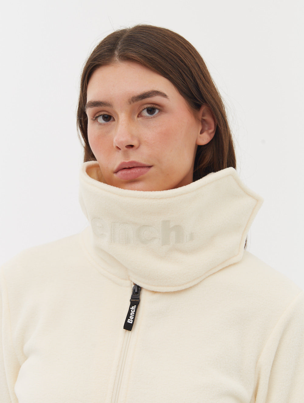 Funnel Microfleece Wrap Neck Zip-Up