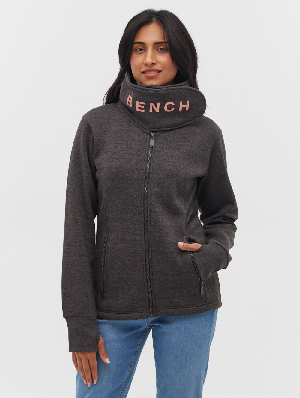 Raquel chandail zippé à col croisé