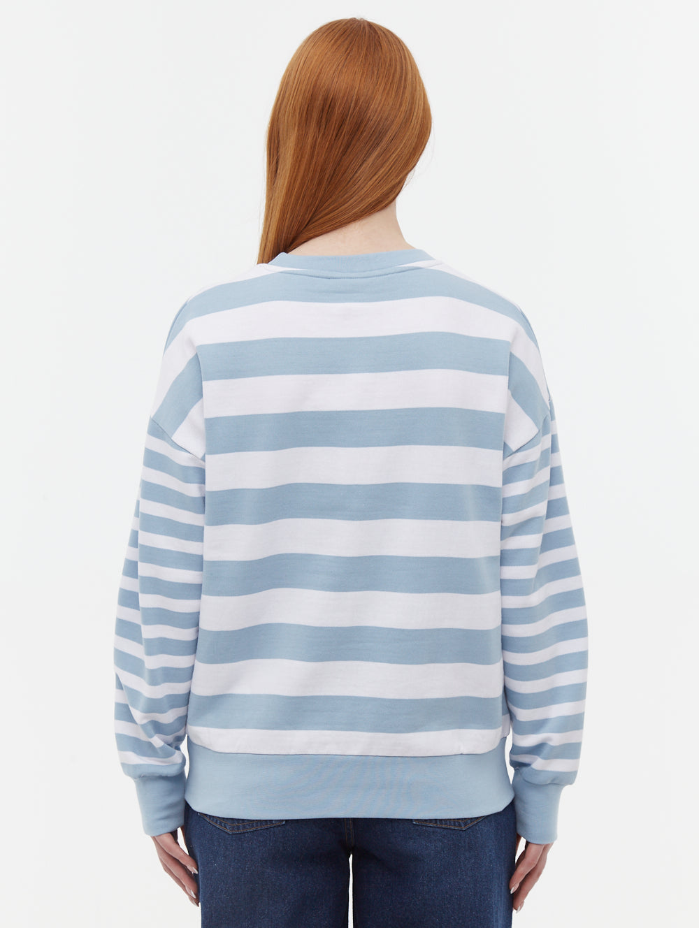 Hanneli chandail à col rond rayé