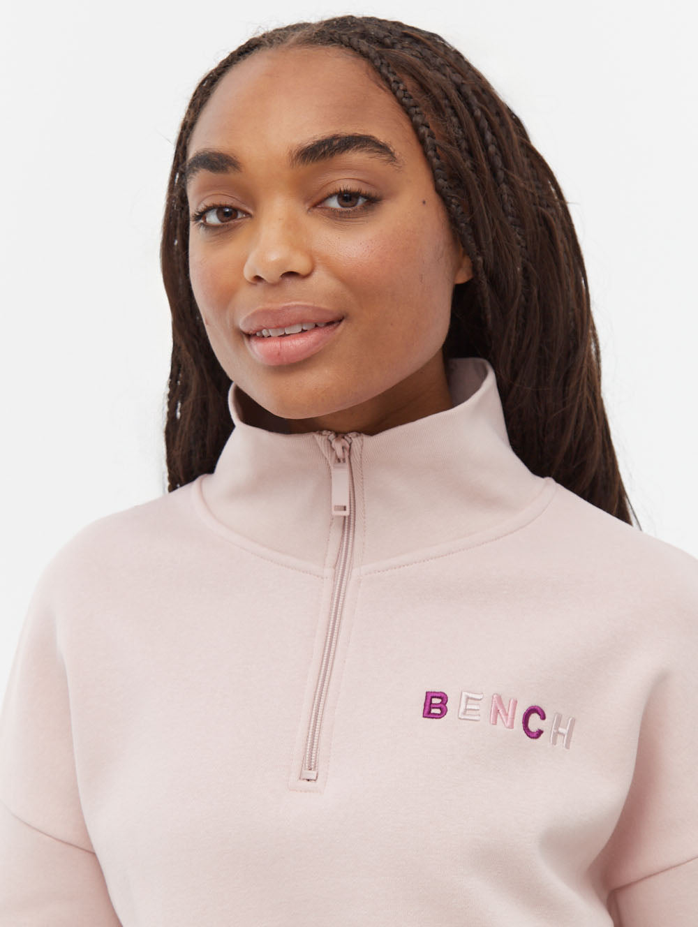 Huntley chandail demi-zip à col montant