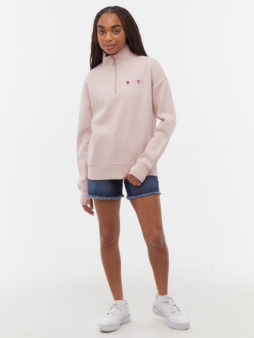 Huntley chandail demi-zip à col montant