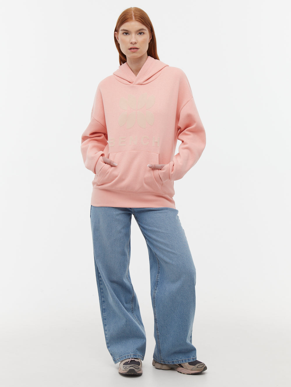 Tyna chandail oversize à capuchon graphique