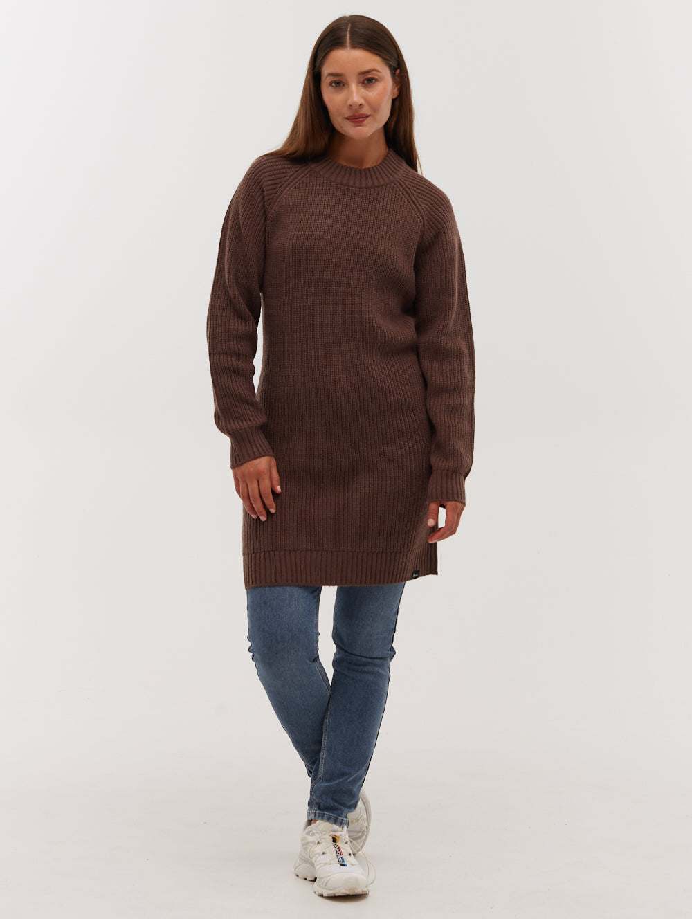 KARLIE Brown Knits Dresses  Shot 5