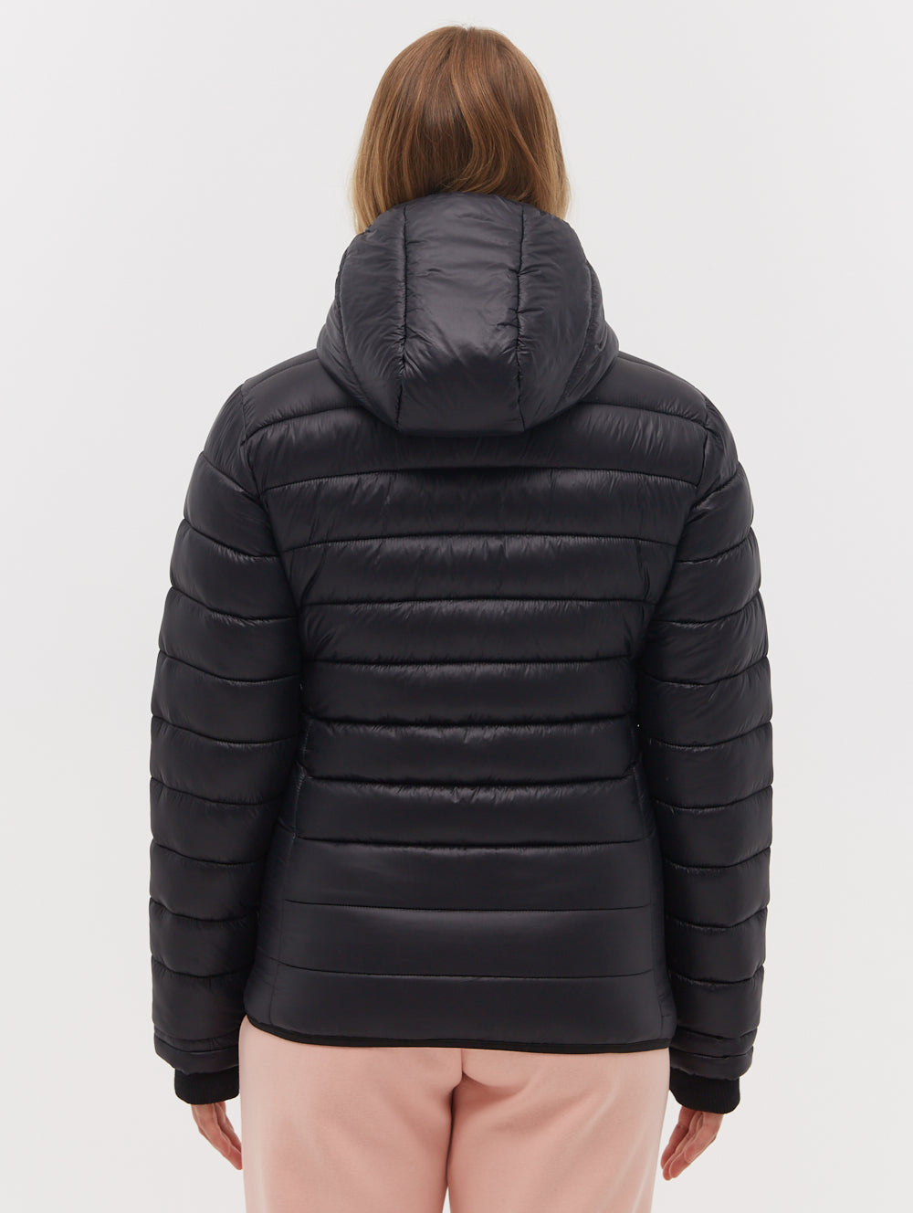 Kara Black BK001 Outerwear Puffer Jackets Shot 4