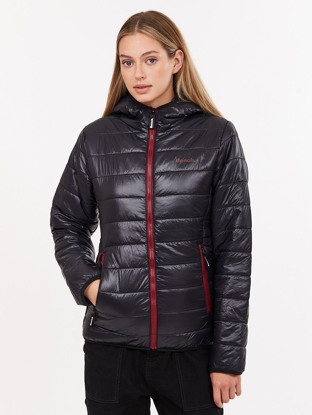 Kara Black 1 BK001 Outerwear Puffer Jackets Shot 1