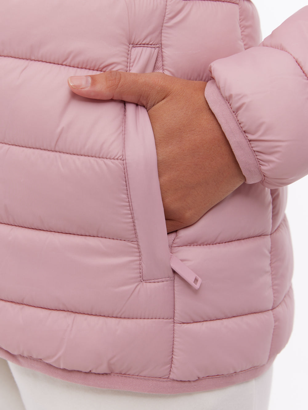 Nella Hooded Puffer Jacket - Pink
