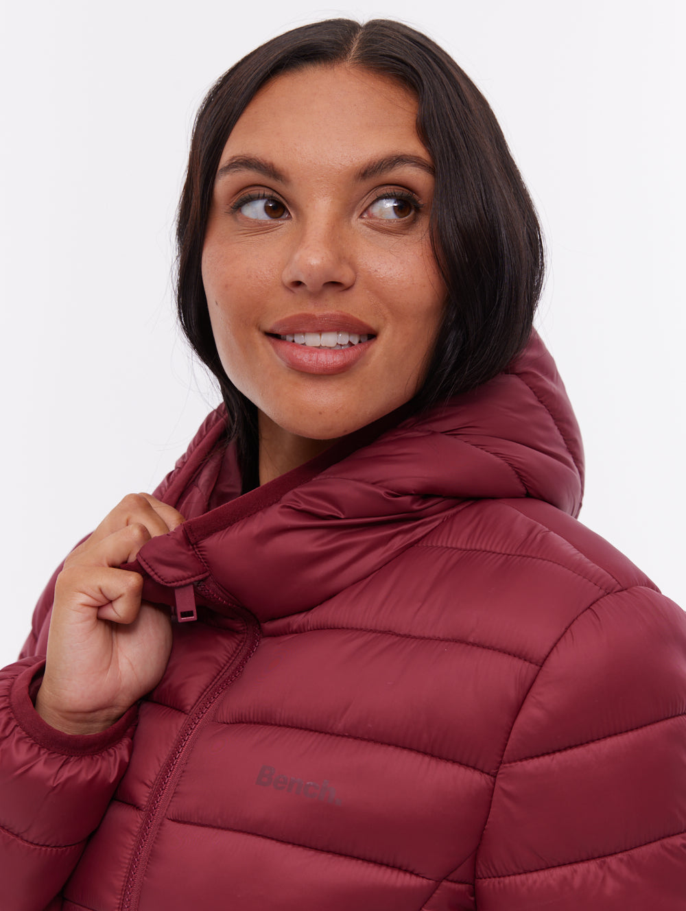 Nella Hooded Maxi Puffer Jacket - Red