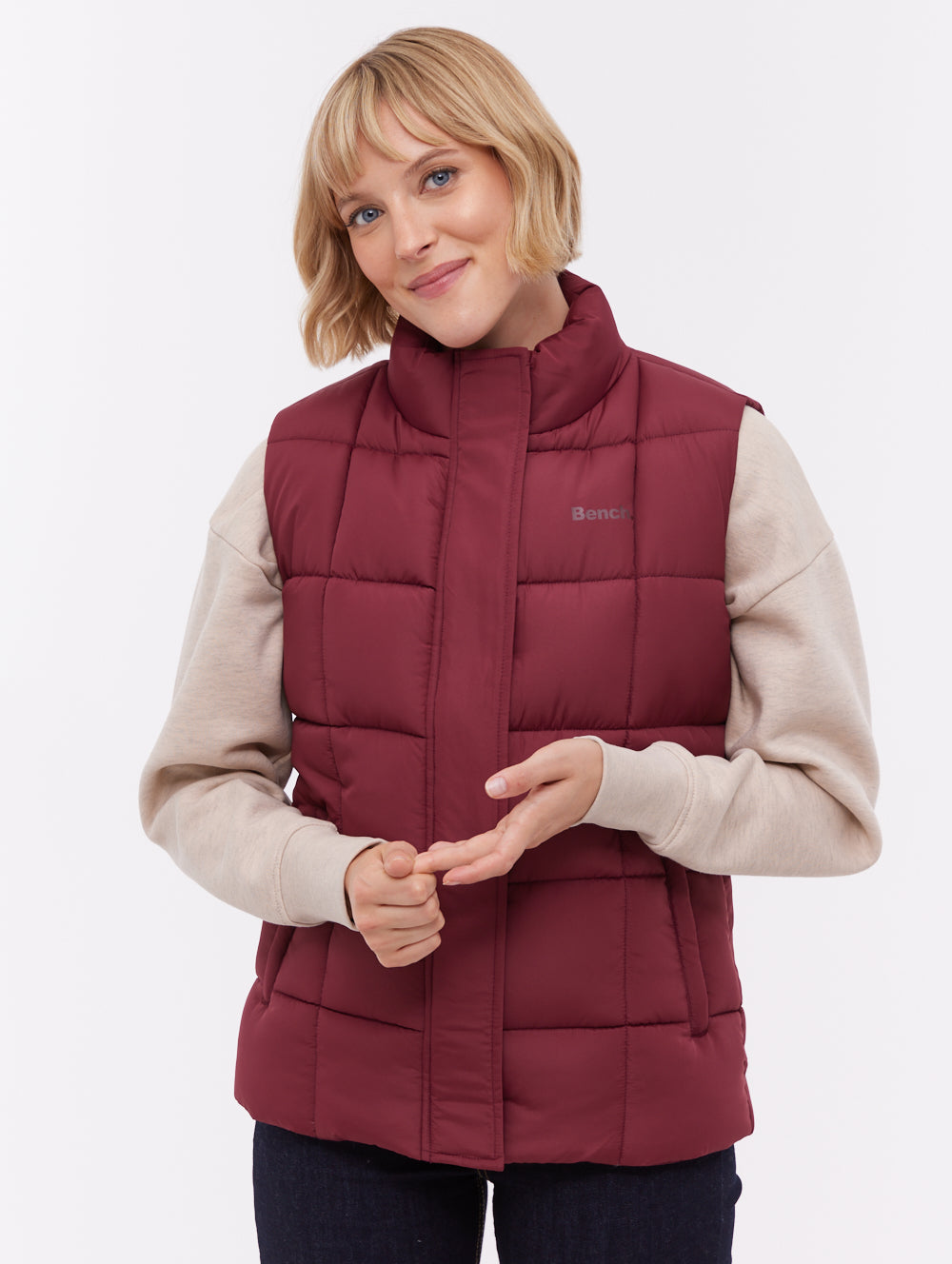 Kacie Puffer Vest - Red