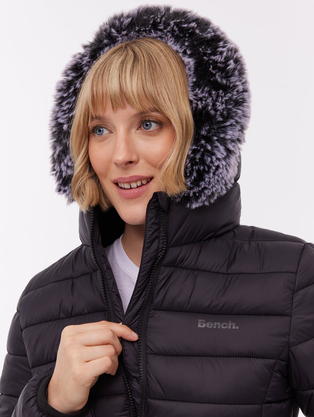 Harel Hooded Puffer Jacket - Black