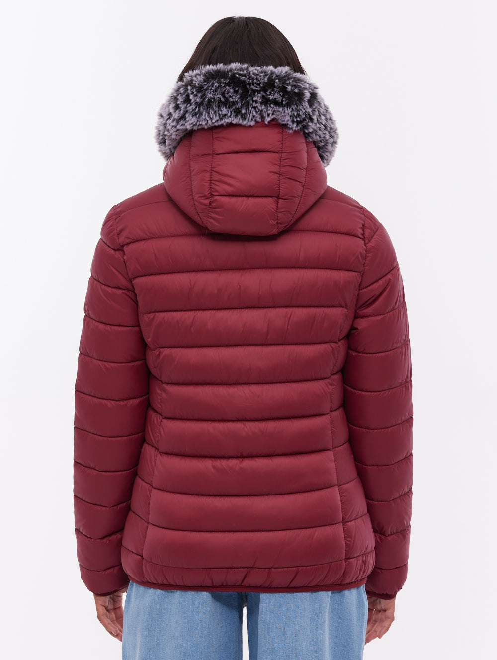 Harel Hooded Puffer Jacket - Red