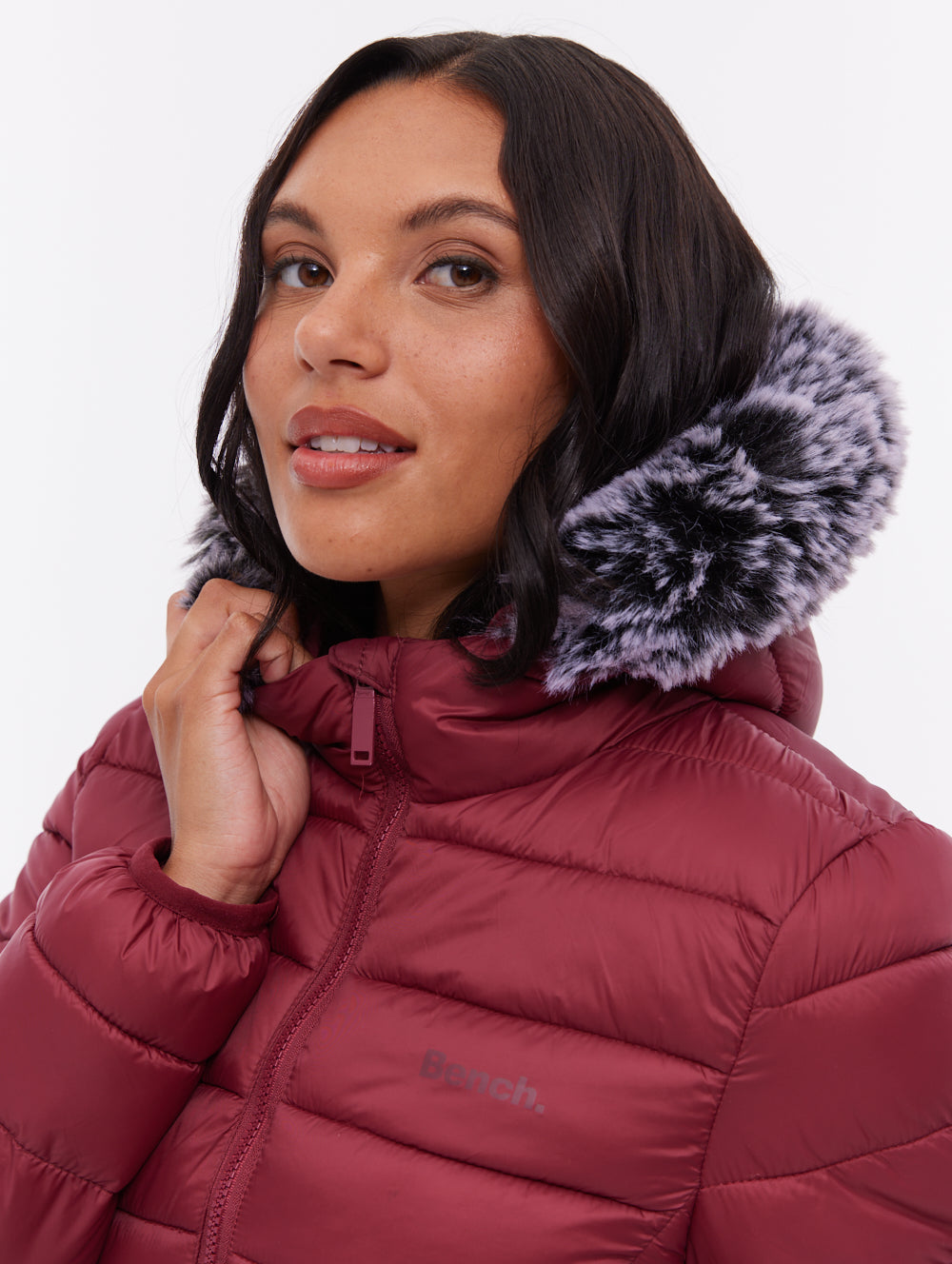 Harel Hooded Puffer Jacket - Red