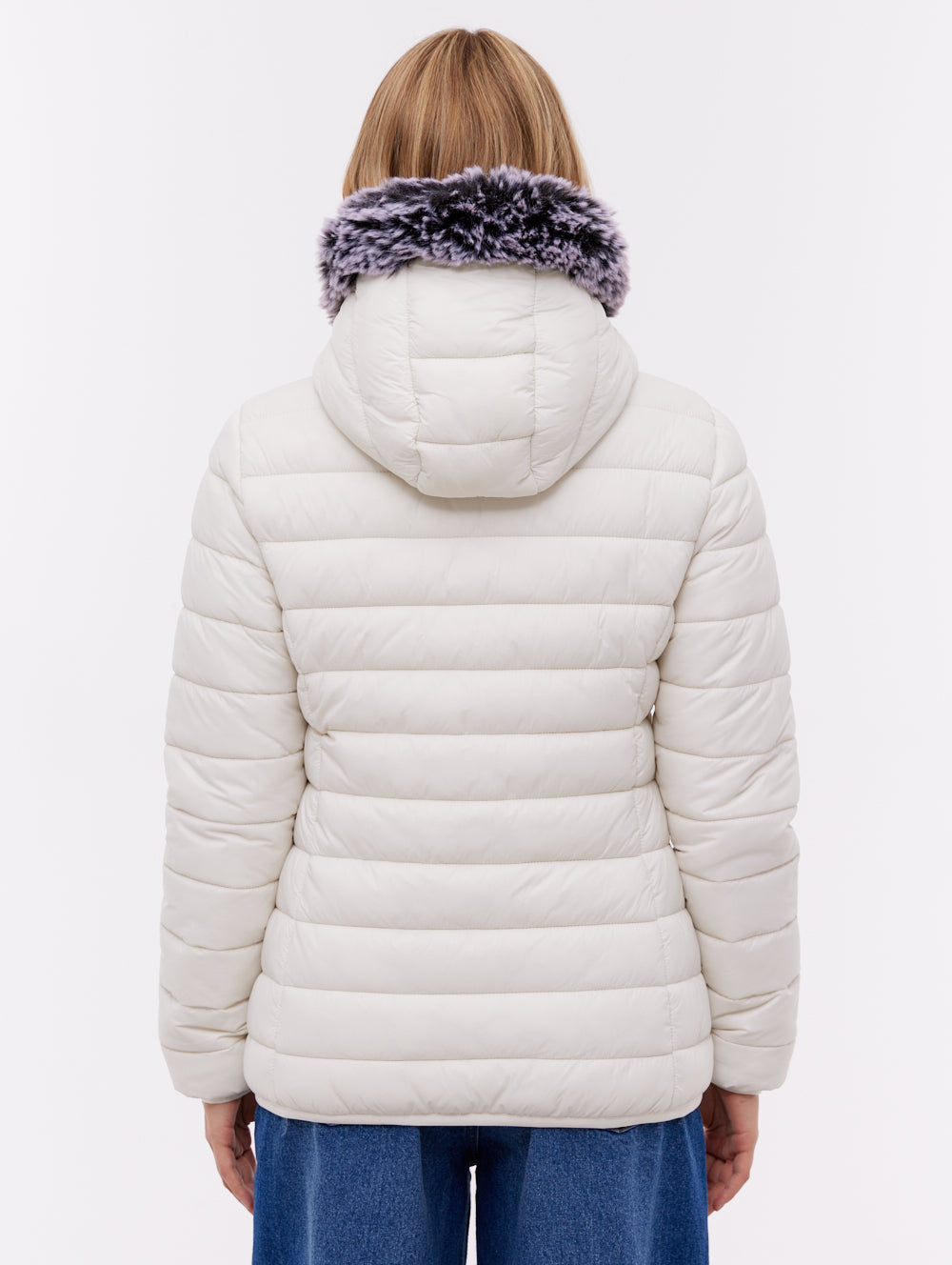 Harel Hooded Puffer Jacket - White