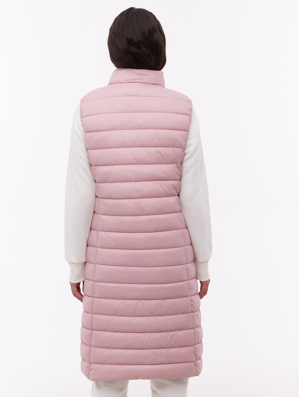 Meridian Maxi Puffer Vest - Pink
