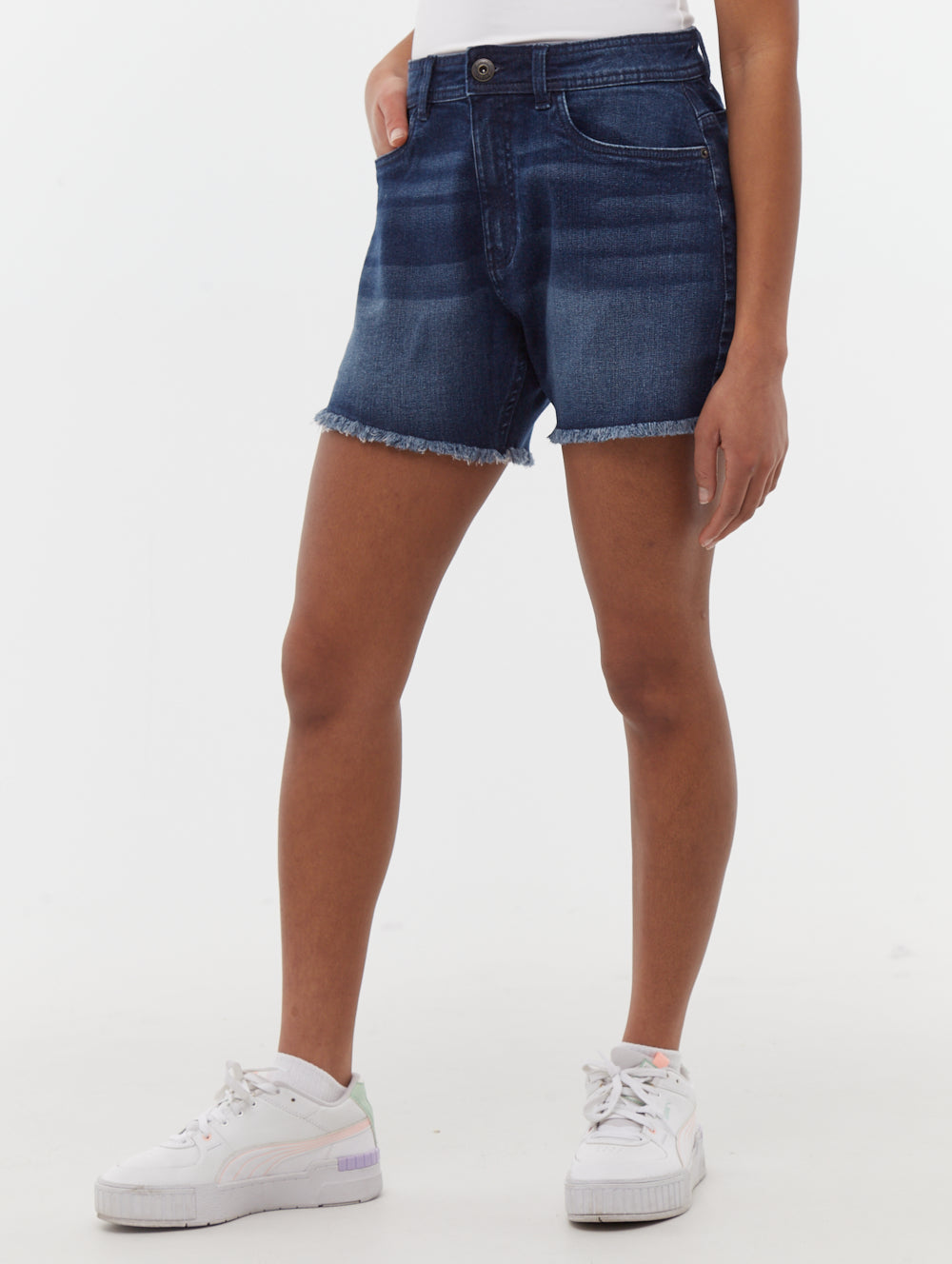 Kaylie short en jean taille haute