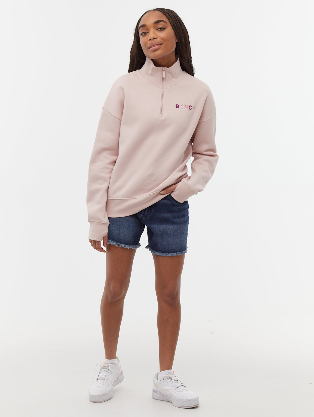 Kaylie short en jean taille haute