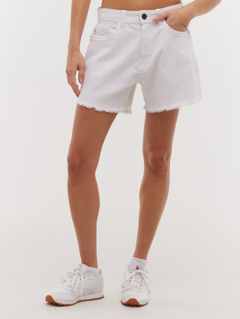 Kaylie short en jean taille haute