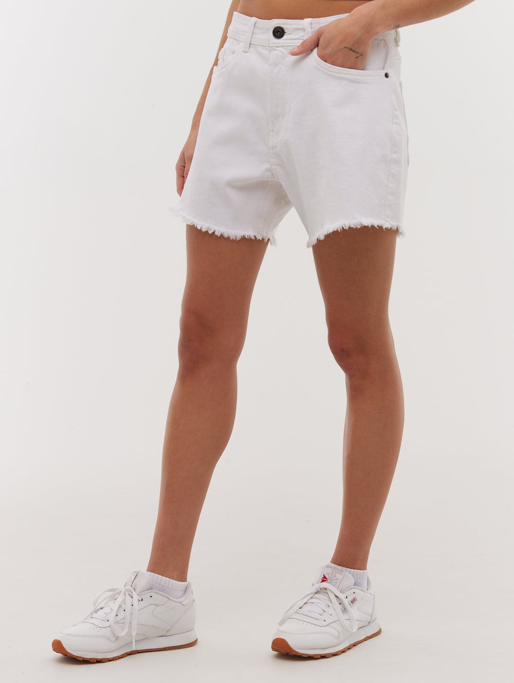 Kaylie short en jean taille haute