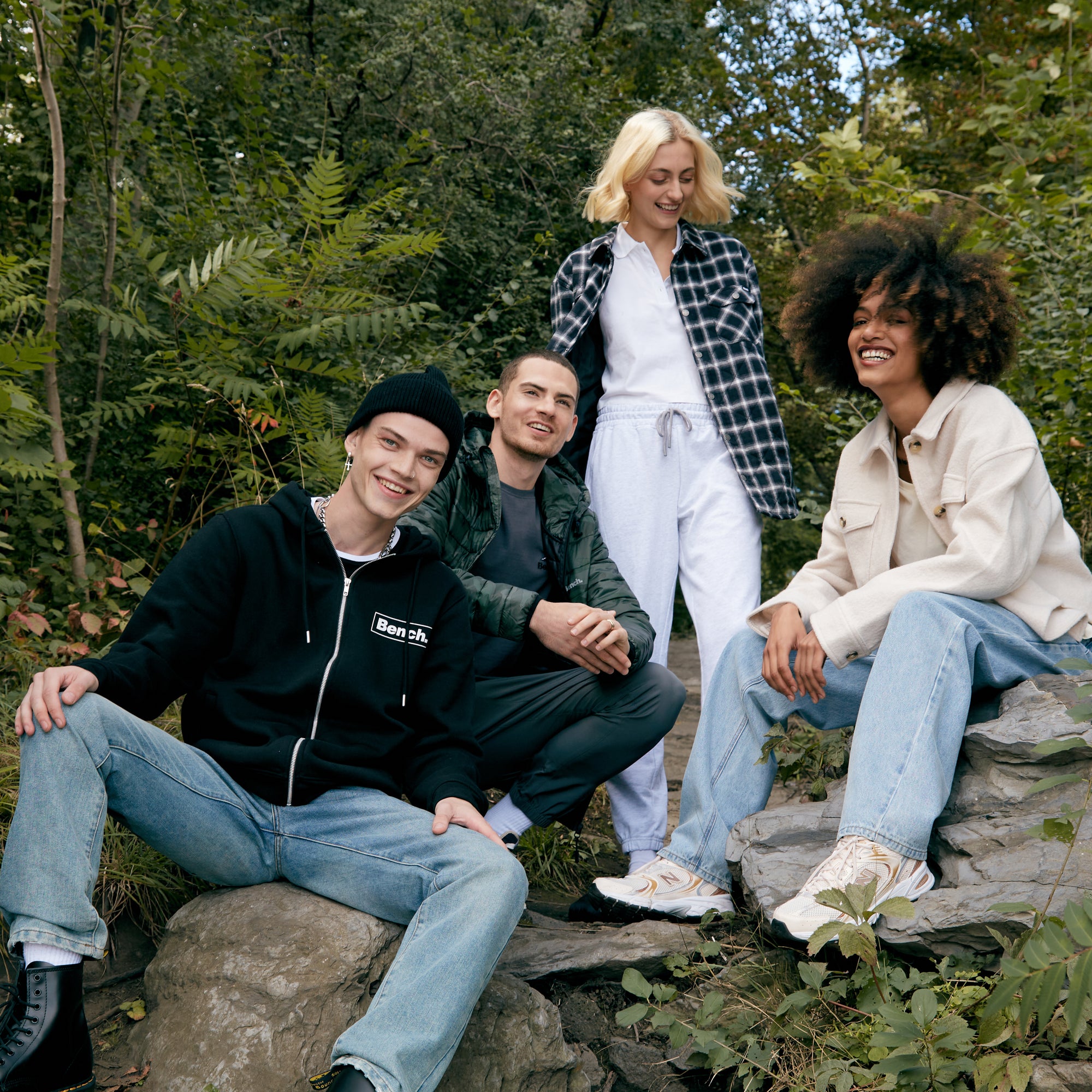 group of people in nature