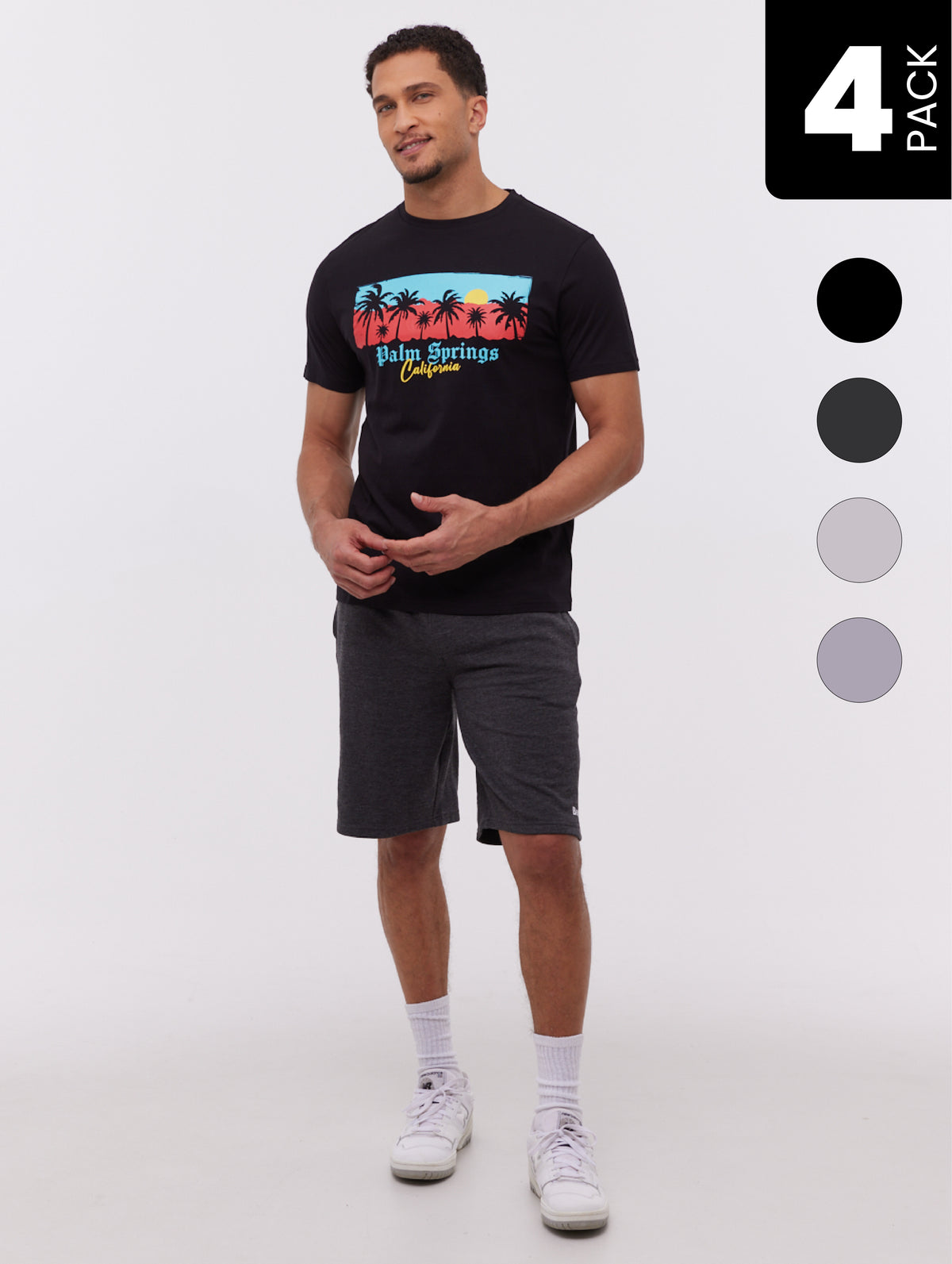 Vetral t-shirt graphique et shorts (paquet de 4)
